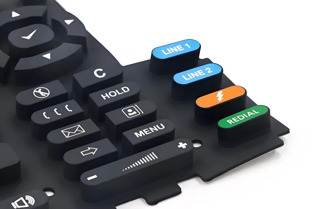 What is a silicone rubber keypad?