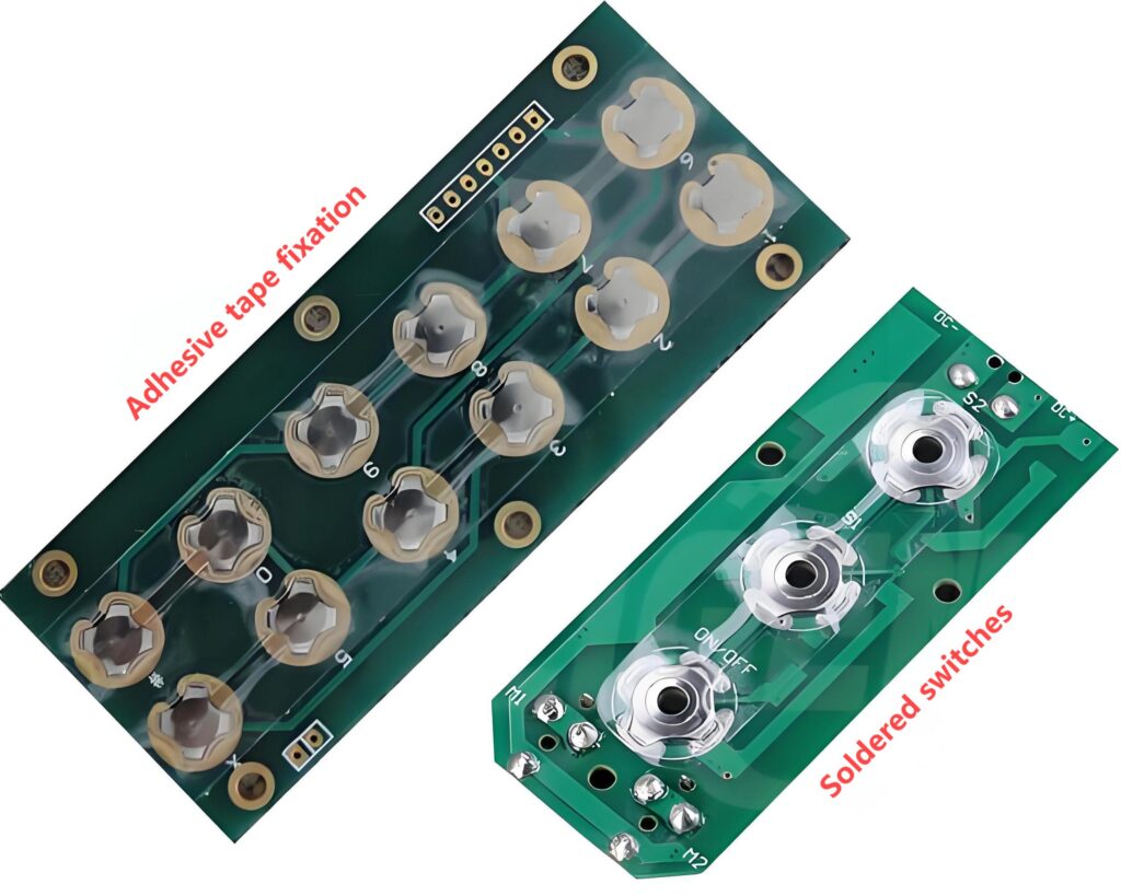 Soldered Switches? How to Solder Metal Dome?